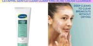 CETAPHIL GENTLE CLEAR CLARIFYING ACNE CREAM CLEANSER